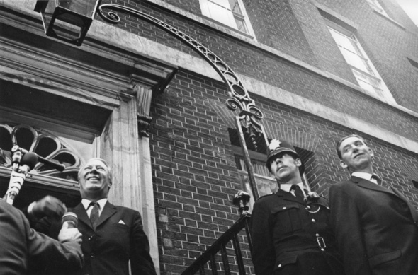 Edward Heath, 10 Downing St., election day, 1970