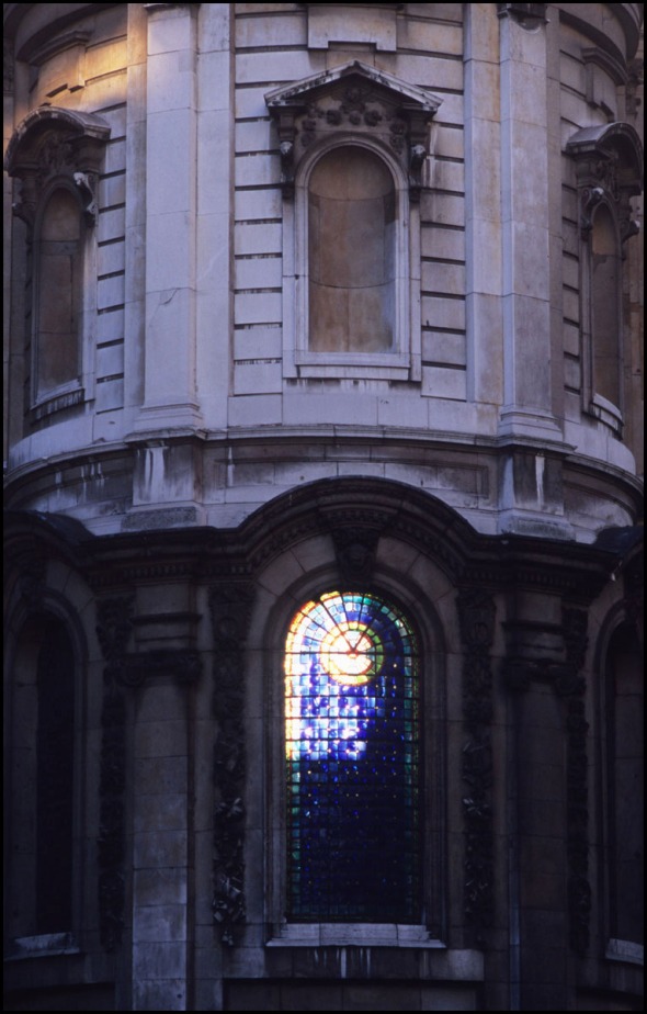 East window, St.Mary le Strand, London, 2010.