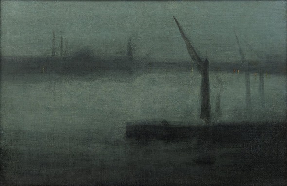 James McNeill Whistler: Nocturne: Blue and Silver (Battersea Reach) 1872.