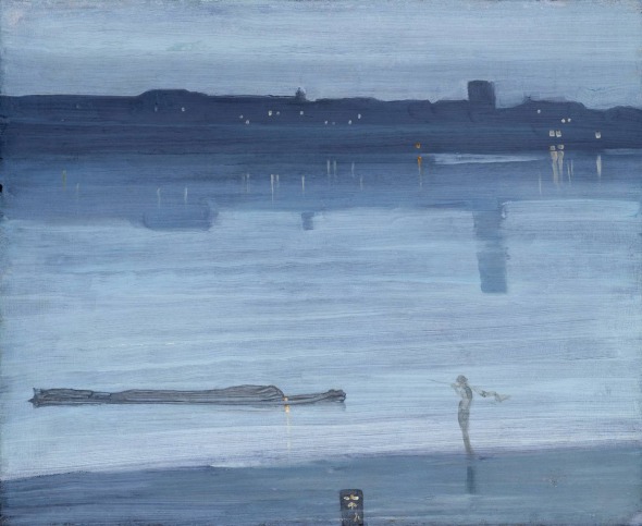 James McNeill Whistler: Nocturne: Blue and Silver - Chelsea 1871