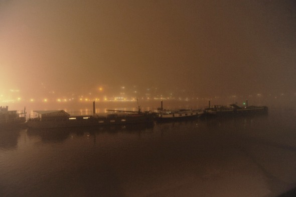 The Thames at Chelsea in fog, November 2015. © David Secombe